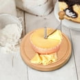 thumbnail image 5 of Cheese Curler Flower Maker Wheel Slicer, Stainless Steel Cheese Shaver, Manual Cheese Slicer Kit with Sharp Blade Wood Base, for Home, Restaurants, 5 of 7