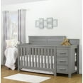 thumbnail image 2 of Sorelle Farmhouse Wooden Convertible Crib and Changer in Weathered Gray, 2 of 4