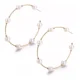 thumbnail image 2 of Un par de pendientes pendientes pendientes de perlas, pendientes grandes de 6 cm, 2 of 5