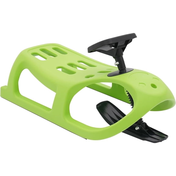 Snow Sleds for Kids, Saddle Seat Snow Sled with Safety Hand Grips, Fast Plastic Toboggan for Snow Tubing and Sledding, Outdoor Winter Toy for Boys, Girls, Teens and Family