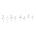 thumbnail image 4 of PEACNNG 2 Pack Mini Rose Model Ornament Artificial Bouquet White Roses, 4 of 8