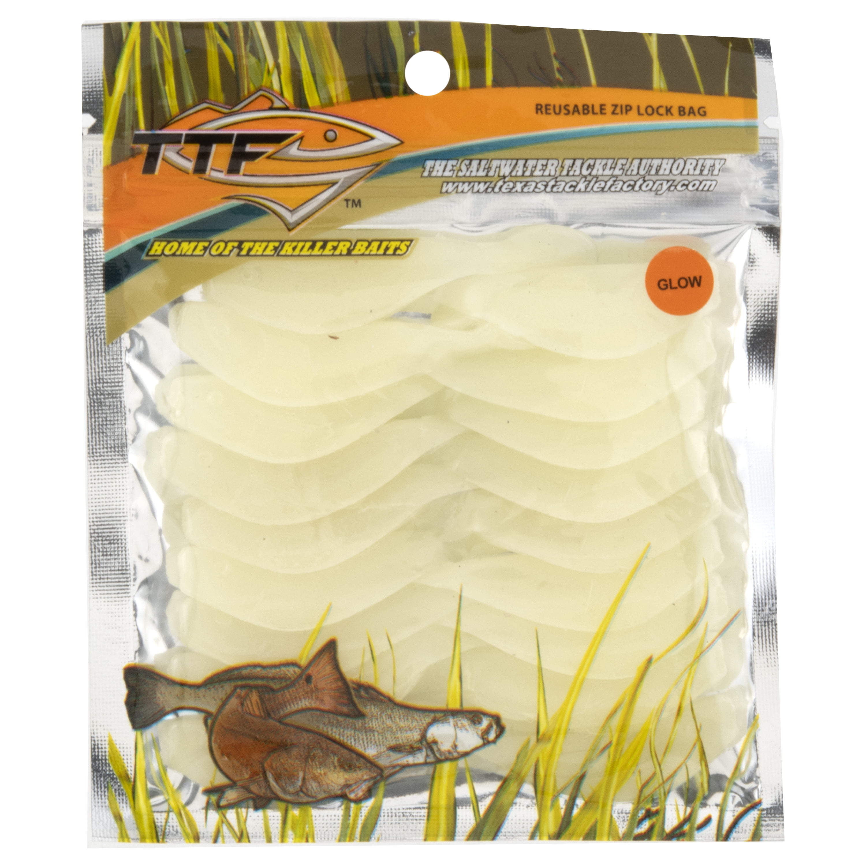 Texas Tackle Factory 2" Shad Killer Softbait, Glow
