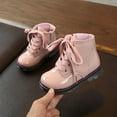 thumbnail image 3 of ZAXARRA Girls Boys Martin Boots Side Zipper Lace-Up Non-Slip Ankle Boots, 3 of 6