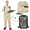Adult, variant on Alaiyaky Ghost Hunter Costume for Adult, Jumpsuit and Inflatable Backpack, Beige, Perfect for Halloween, Groups, and 80s Theme Fancy Dress Events Proton Pack