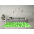 thumbnail image 3 of Ahgly Company Indoor Rectangle Abstract Green Modern Area Rugs, 5' x 7', 3 of 4