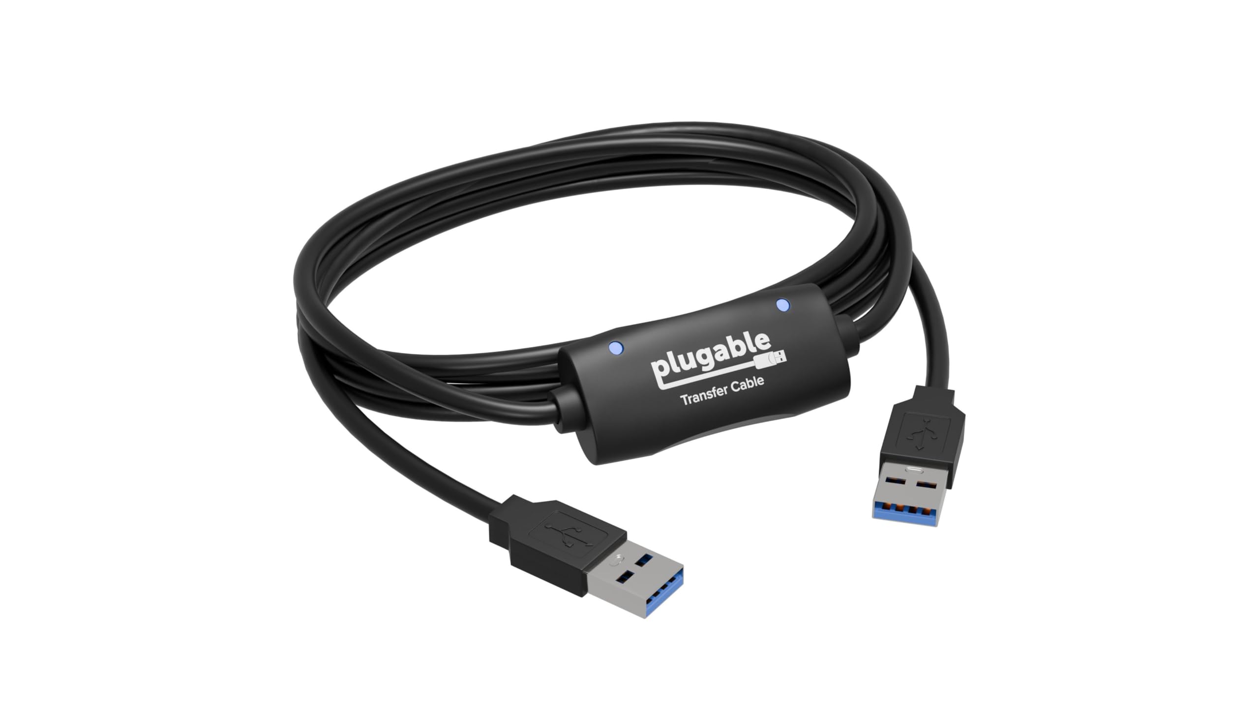 Plugable USB 3.0 Transfer Cable, Unlimited Use, Transfer Data Between 2 ...