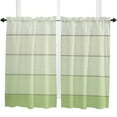 thumbnail image 5 of Wood Grain Sage Green Gradient Curtain Home Decoration Living Room Short Curtains Window Treatments For Kitchen Bedroom, 5 of 6
