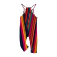 thumbnail image 5 of Odeerbi 5-14 Years Kids Girls Summer Jumpsuit Colorful Striped Camisole Romper Casual Overalls Bib Overall Pantss with Pockets, 5 of 6