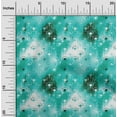 thumbnail image 1 of oneOone Cotton Cambric Turquoise Green Fabric Abstracts Craft Projects Decor Fabric Printed By The Yard 42 Inch Wide, 1 of 4