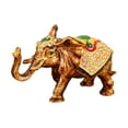 thumbnail image 2 of freneci Elephant Trinket Box Hinged Jewelry Organizer Multipurpose Tabletop Ornament Orange, 2 of 8