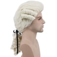 thumbnail image 2 of Peluca Karlery Judge Colonial Long Wave Beige para hombre, 2 of 4