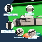 GSE Games & Sports Expert 2x2 Hard Square Billiard Cue Case. Pool Cue Stick Carrying Case, Billiard Pool Cue Accessories (5 Colors Available)
