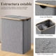 thumbnail image 3 of Cesto para Ropa Sucia, 150L Cesta de Lavandería Dividida Plegable de Gran Capacidad con 2 Bolsa Extraíble Tapa para Lavar, Para Baños Sala de Estar, Dormitorio y Lavandería (Gris, 150L), 3 of 9