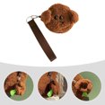 thumbnail image 1 of Minkissy Breathable Brown Dog Waste Bag Container Plush Pendant for Outdoor Walks, 1 of 8