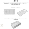 thumbnail image 3 of Rohl WSGAL3620WH Allia 32-3/4" L X 19" W Stainless Steel Basin Rack For The Allia Al3620af, 3 of 6