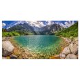 thumbnail image 2 of Tatra Lake at Dawn Panorama - Landscape Canvas Art Print, 2 of 3