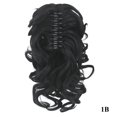 thumbnail image 3 of Shisuyan Perruque Cheveux Synthétiques Bouclés Pince Queue de Cheval Extensions de Cheveux pour Femmes Filles (1B), 3 of 8