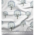 thumbnail image 1 of Soimoi Georgette Viscose Fabric Tree Block Print Sewing Fabric Yard 42 Inch Wide, 1 of 3