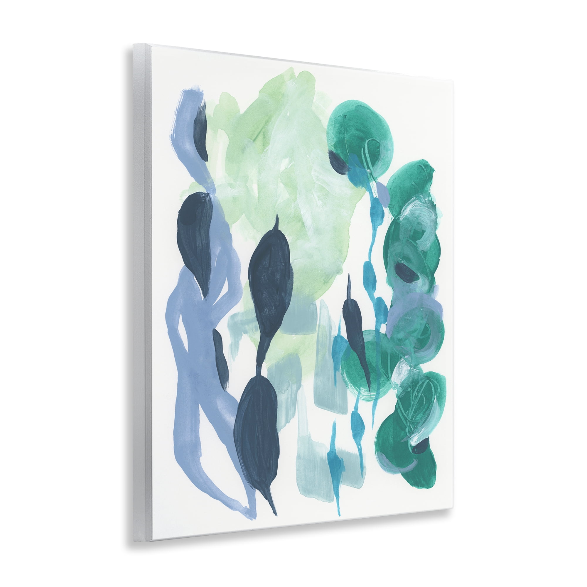 Stupell Industries Symbolic Leafy Paint Shapes Abstract Painting Unframed Art Print Wall Art, 11 x 14