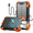 Orange, variant on 42800mAh Solar Power Bank Wireless Solar Charger with 4 Cables, 15W Fast Charging for iPhone/Android, Dual Flashlight for Outdoor Camping(Green)