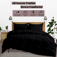 thumbnail image 3 of KOMFIT Bedding Comforter Duvet Insert - Quilted Comforter with Corner Tabs - Box Stitched Down Alternative Comforter&nbsp;400 GSM ( Black , Full/Queen (90x90) ), 3 of 5