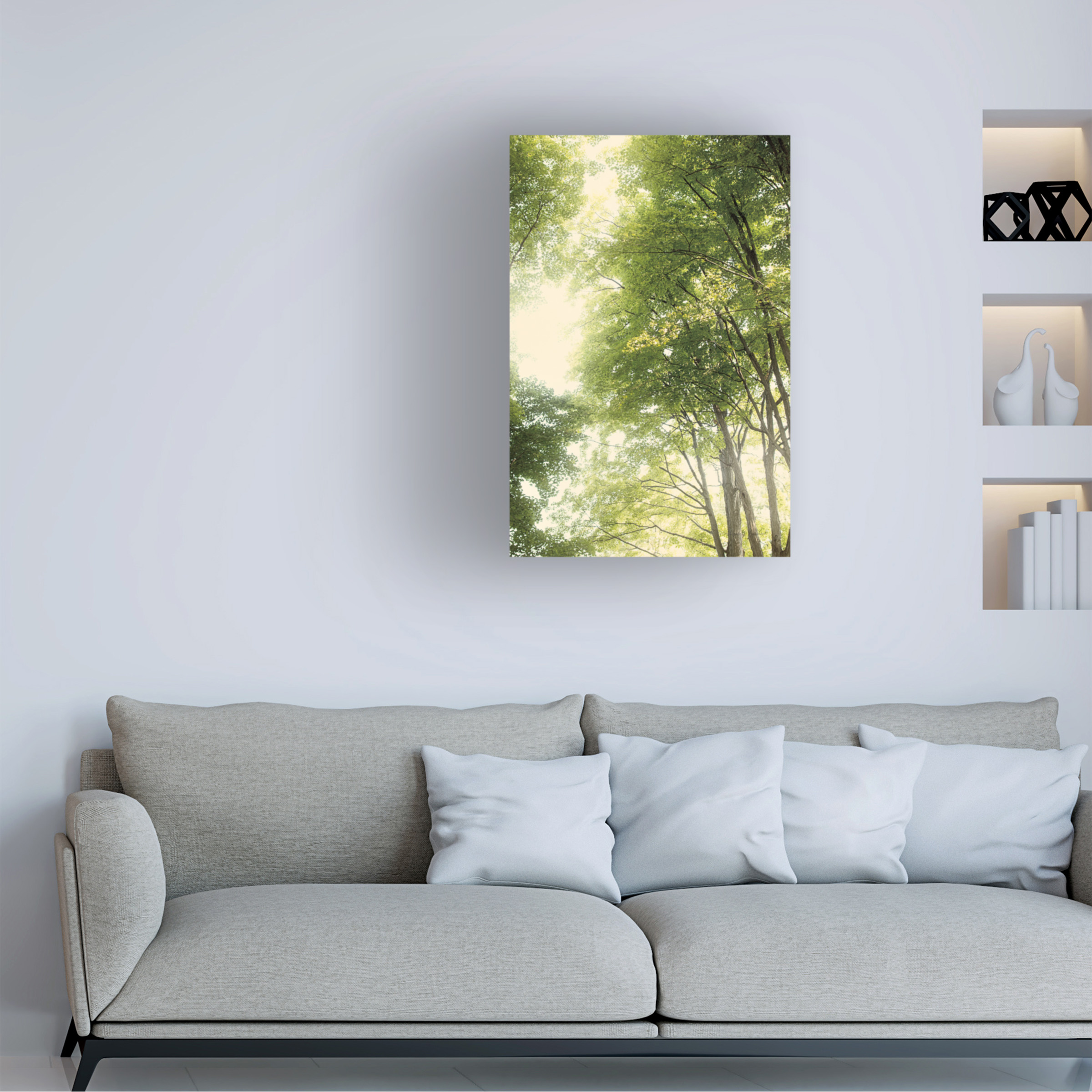 Elizabeth Urquhart 'Towering Maples III' Canvas Art