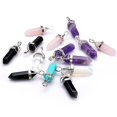 thumbnail image 2 of Halsband - Crystal bullets natur sten gl-6. Rosa Gift, 2 of 3