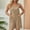 Khaki, variant on BRGZLK Jumpsuits for Women Clearance Sale Summer Casual Shorts Overalls Trendy Solid Color Elegant Round Neck Sleeveless Buttonless Jumpsuit with Pockets Khaki L