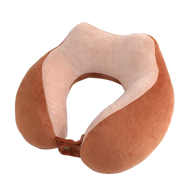 Almohada de viaje para niños y adultos, almohada animal linda para el cuello de espuma viscoelástica con cubierta suave de forro polar