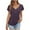 Purple, variant on Xixinqiwan Women Shirts Short Sleeves,Women's Casual V Neck Solid Color Short Sleeve Loose T-shirts Short Sleeve V Neck Trendy Going Out Tops