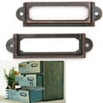 thumbnail image 1 of Dioche Drawer Label, Diy Drawer Label Brand Abrasion Resistance Retro Exquisite Label Frame, For School For Experiment Can Be Used Alone Manual Operation, 1 of 8