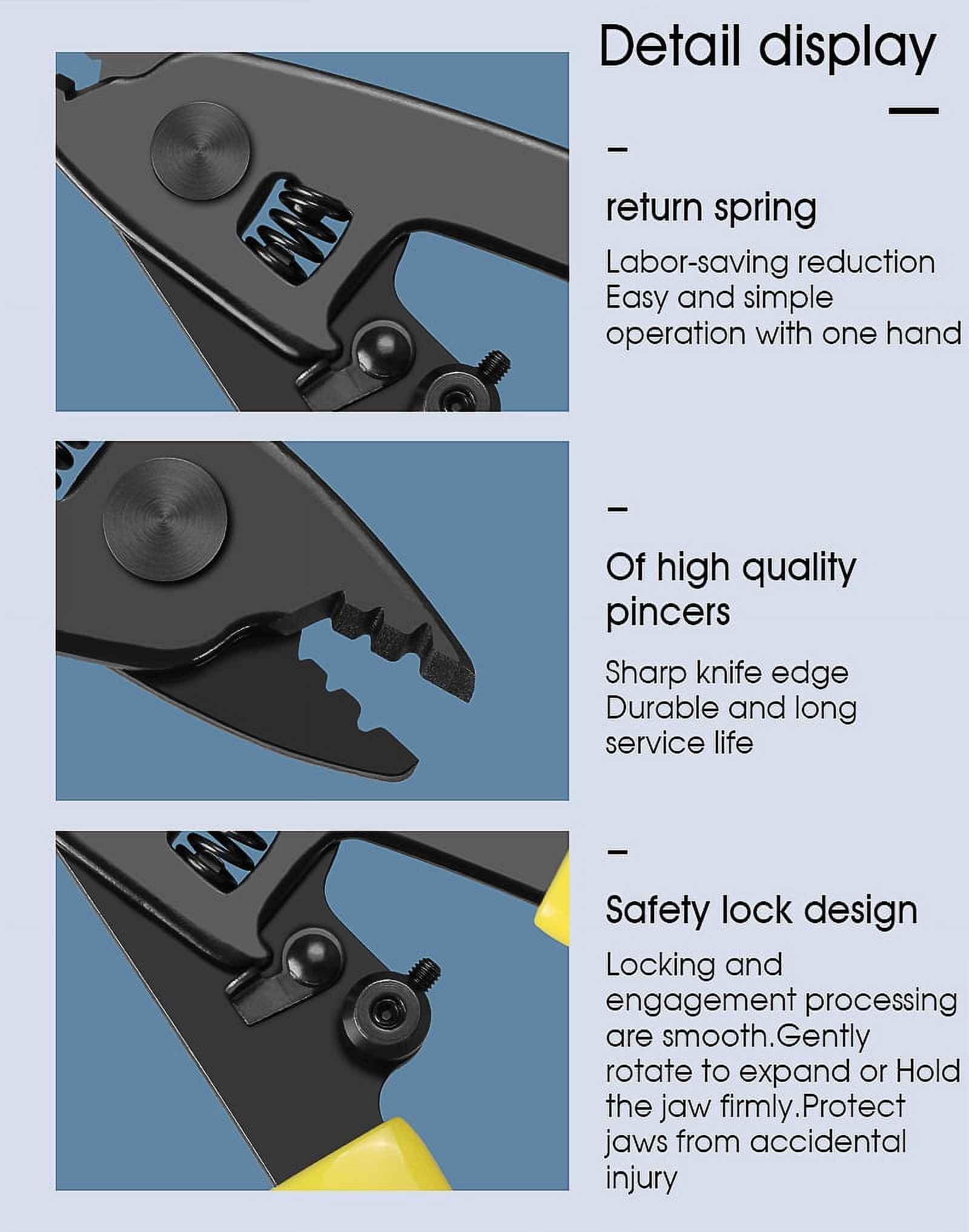 Miller CFS-3 Series Three-Hole Wire Stripper Tool for Working Technicians,  Electricians, and Installers, Safe Cable-Splicing Tool, Easily Portable