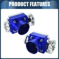 thumbnail image 6 of Unique Bargains 1 Pcs Universal 65mm/2.56" Silver Tone Blue Aluminum Alloy Car Throttle Body Assembly, 6 of 6