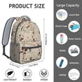 thumbnail image 6 of I Love My Dogs Art Backpack for School,Cute School Bag,Schoolbag with Adjustable Shoulder Straps & Padded Back,15.3"x11"x6.7", 6 of 6