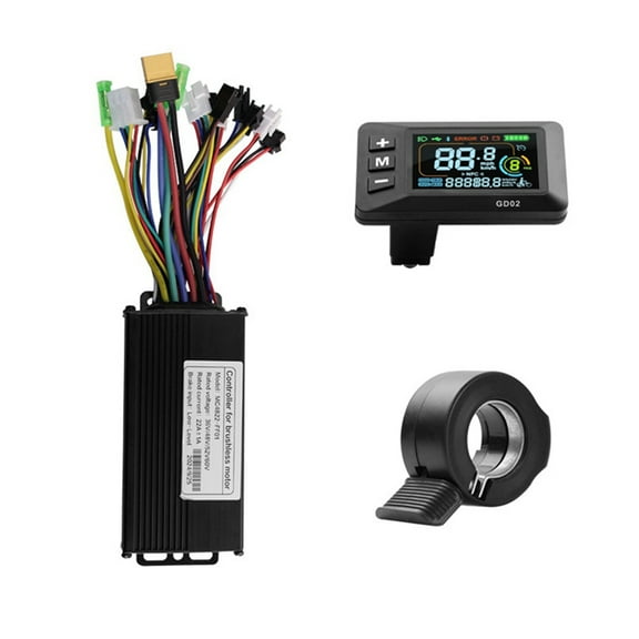 36V 48V 52V 22A Brushless Controller GD02 Meter LCD Display 130X Throttle Kit for Electric Scooter E-Bike Repair Kit