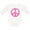 AA-White, variant on Peace Sign Pink Retro Girls Long Sleeve Baby Bodysuit