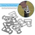 thumbnail image 3 of KALLORY 10Pcs Durable Stainless Steel Triangle Buckle Hook for Tent Rope Fastener and Canopy Use, 3 of 6