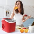 thumbnail image 7 of Moifoi Ice Maker Countertop , Portable Ice Machine 26.5lbs/24H, Ready in 6 Mins/9 Pcs  with Self-Cleaning,Red, 7 of 7