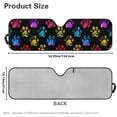 thumbnail image 7 of Yuyamidu Colorful Dog Paw Windshield Sunshade Sun Visor for UV Rays & Heat Protection, Suitable for Wrangler, Compass, Gladiator & Renegade, Accessories for Jeep Wrangler, 7 of 7