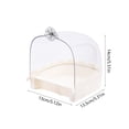 thumbnail image 3 of FastXmas Bird Cage Bath Hanging Parrot Bath Tub Water Shower Food Feeder Holder Tray Bird Bath Supplies for Small Birds Canary Budgies Cockatiel Lovebirds (White), 3 of 6