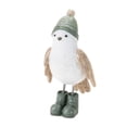 thumbnail image 5 of Melrose 94071DS 2.5 in., 3.5 in., 4.5 in. Resin Winter Bird, White & Beige - Set of 6, 5 of 6
