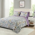thumbnail image 2 of Mainstays 7-Piece Reversible Bed in a Bag Comforter Set with Sheets, White Multi Floral, Queen, 2 of 12