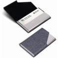 thumbnail image 2 of Crday Business Card Holder, Slim Professional 2 Packs Pu Leather+stainless Steel Gift, 2 of 5