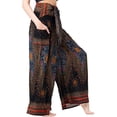 thumbnail image 5 of Franhais Female Trousers, Solid Color/ Printed Patterns High Waist Tie-Up Long Loose Pants for Spring Fall, S/M/L/XL/XXL, 5 of 7