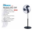 thumbnail image 4 of Ventilador Pedestal Brisa Po-20f 20" 3 Vel Metal Brisa PO20F, 4 of 4