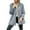 Womens Clothing Gray, variant on Womens Trench Coats, Women's Plus Size Trench Coat Double Breasted Windbreaker Classic Belted Lapel Overcoat S-5XL