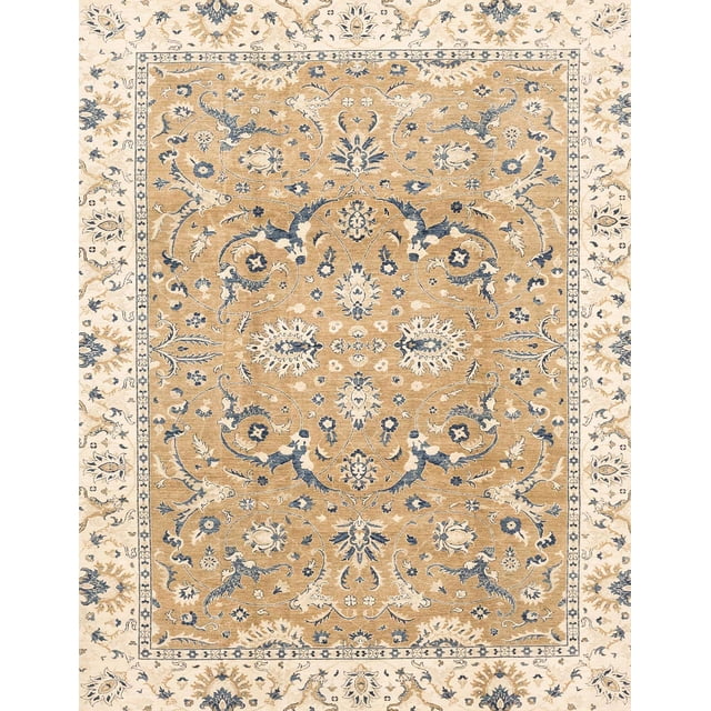 Ahgly Company Tapis d'Intérieur Rectangulaire Abstrait Pêche Orange, 5 Pieds x 8 Pieds