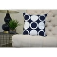 thumbnail image 2 of Simply Daisy, 26 x 26 Inch, ModCircles, Geometric Print Pillow, Navy Blue, 2 of 2