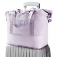 thumbnail image 1 of Bolsa de viaje Trifabricy para mujer, grande, impermeable, color morado, 1 of 7