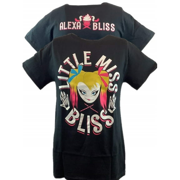 Alexa Little Miss Bliss Mens Black T-shirt S